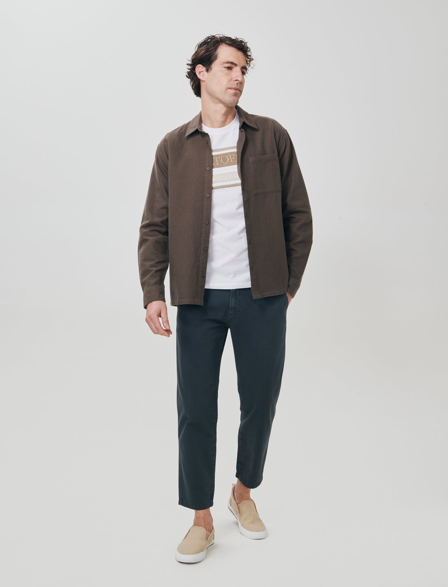Pantalone Canvas Straight Fit Effetto Slavato - Avion