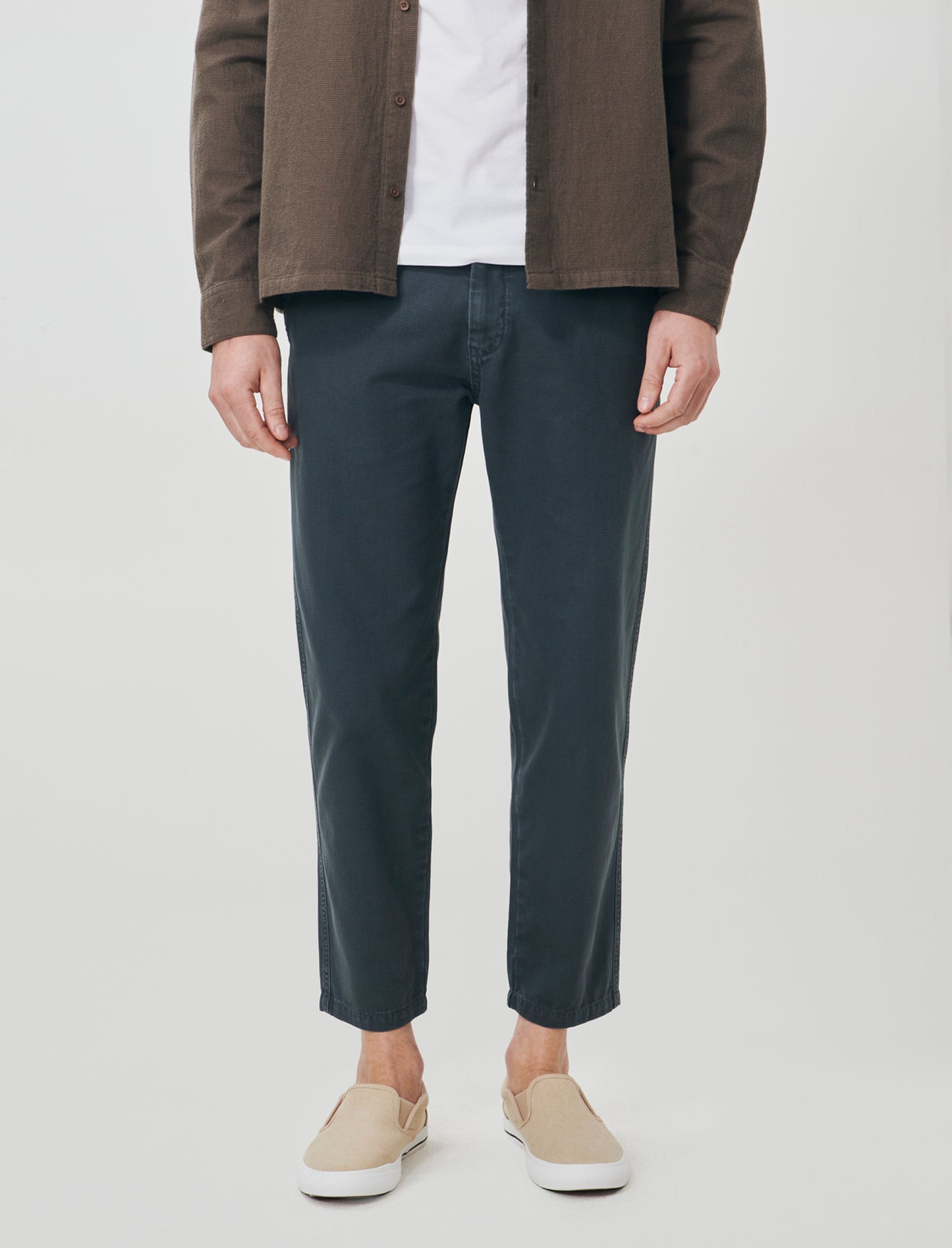 Pantalone Canvas Straight Fit Effetto Slavato - Avion