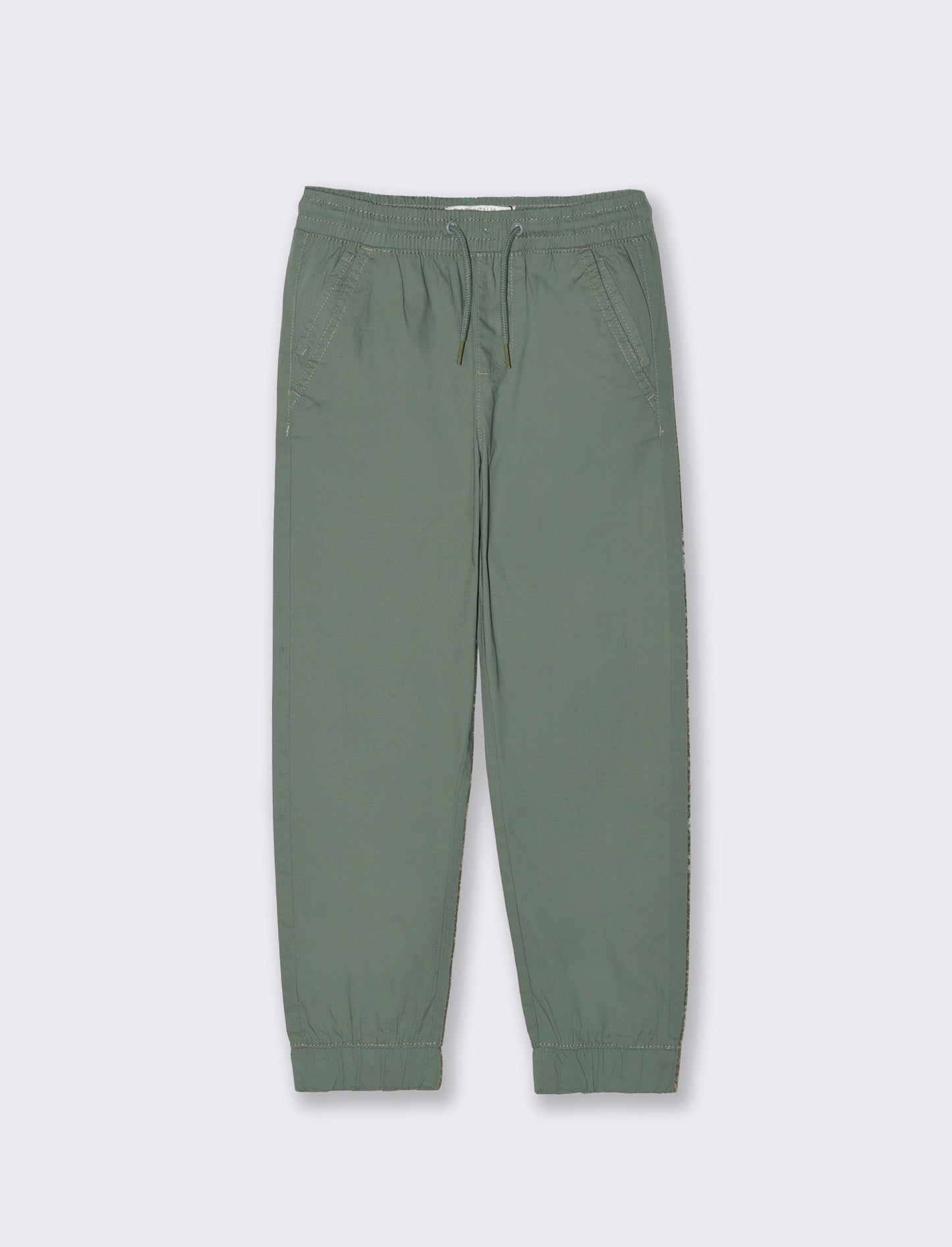 Comfortable Cotton Jogger Pants - Green