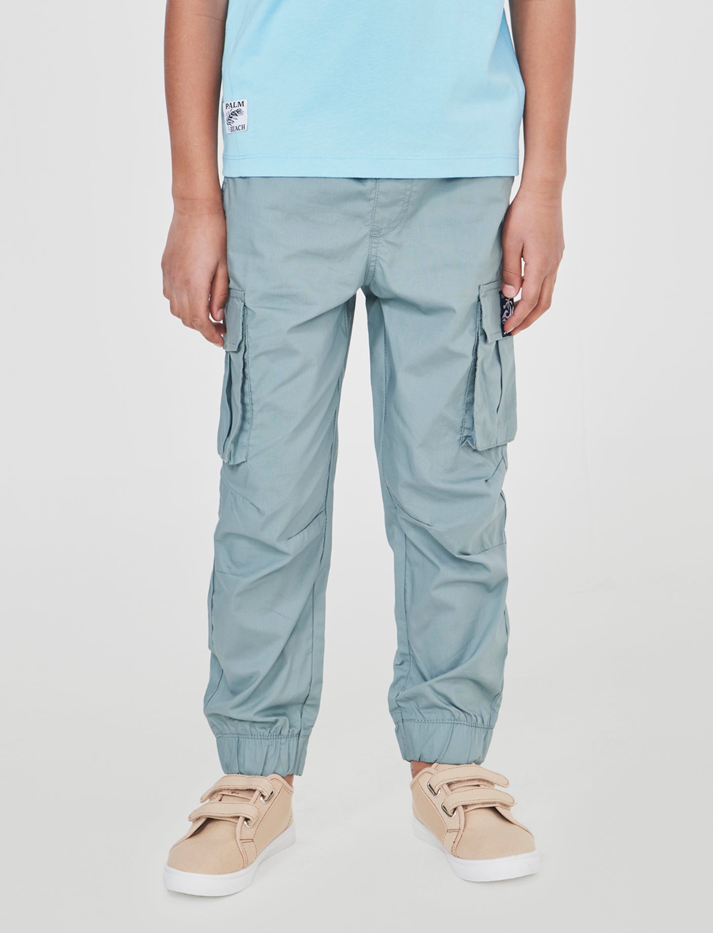 Soft and Comfortable Cotton Cargo Pants - Green