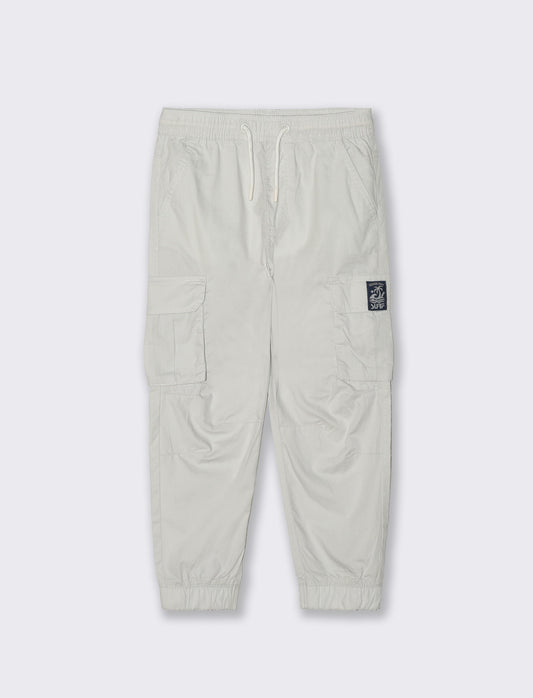 Pantalone cargo in cotone morbido e comodo - Grigio ghiaccio