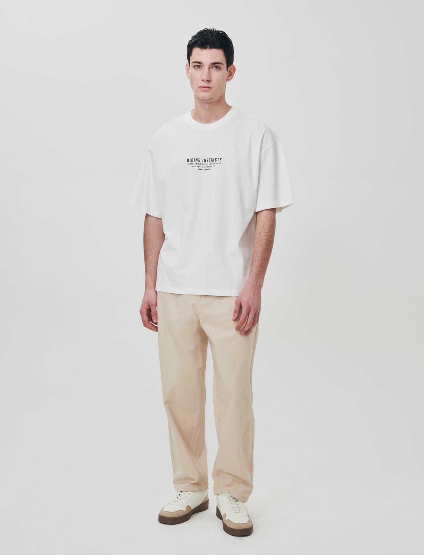 Pantalone Jogger Carrot Fit Con Tasche - Beige