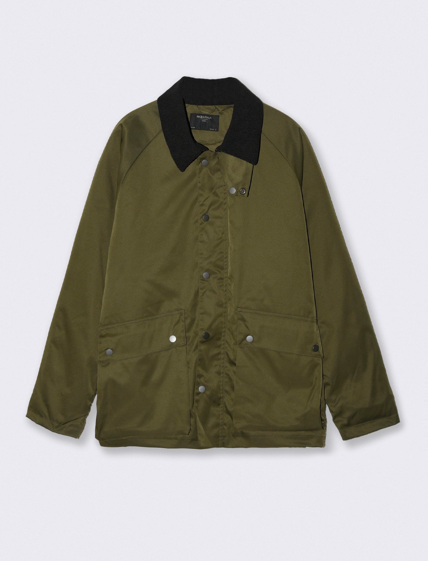 Giacconcino Avventura con Collo a Contrasto - Verde