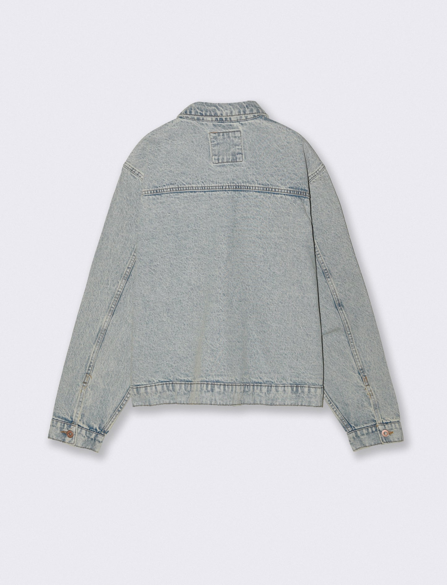 Giubbotto in denim effetto slavato - Denim chiaro