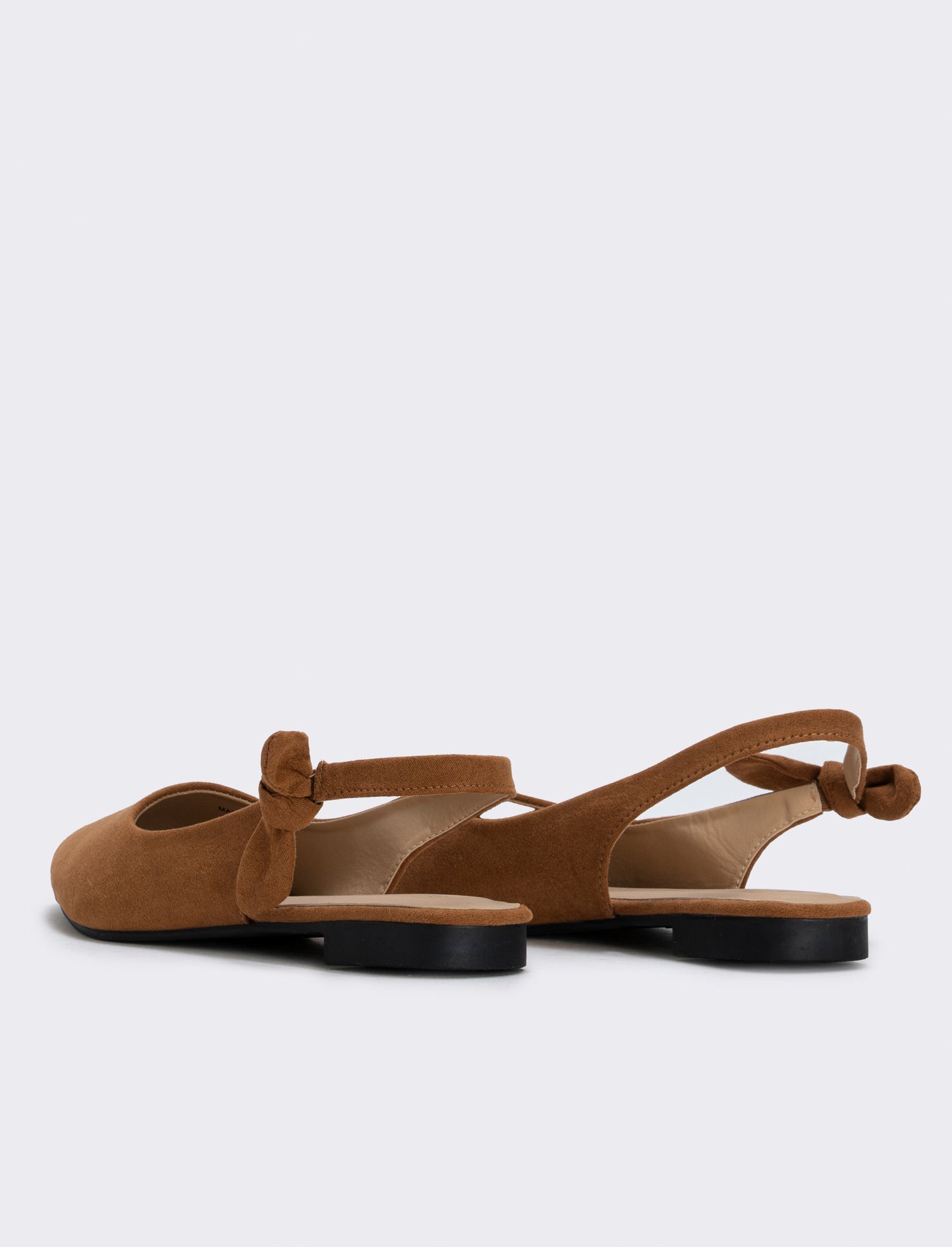 Elevate your footwear collection with these elegant women's slingbacks, featuring a charming side bo - BROWN