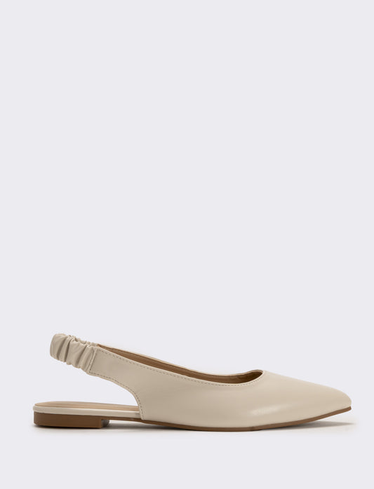 Slingback in poliuretano colorato - VISONE