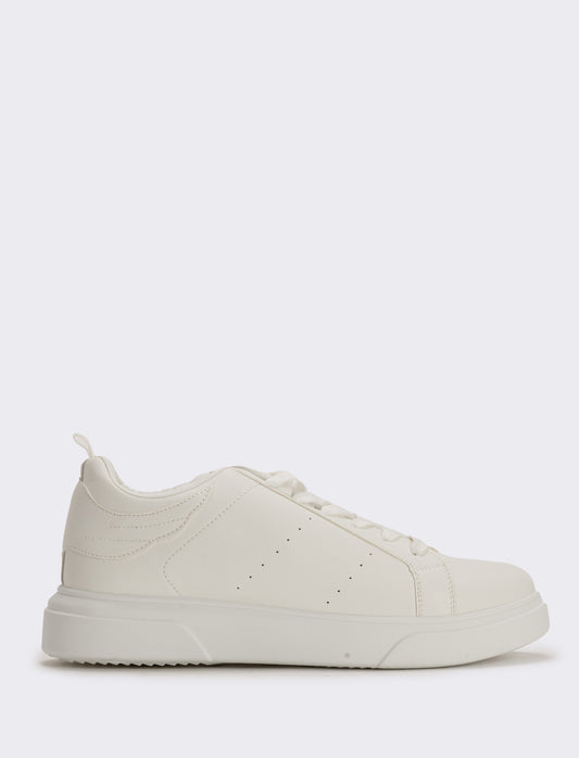 Sneakers con ali da uomo in poliuretano - Bianco