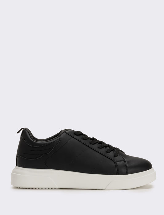 Sneakers con ali da uomo in poliuretano - Nero