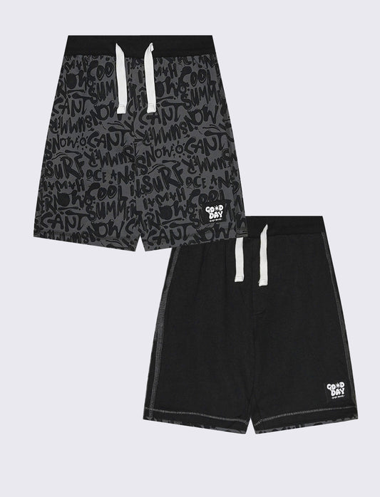Colorful and practical sweatshorts - Grey