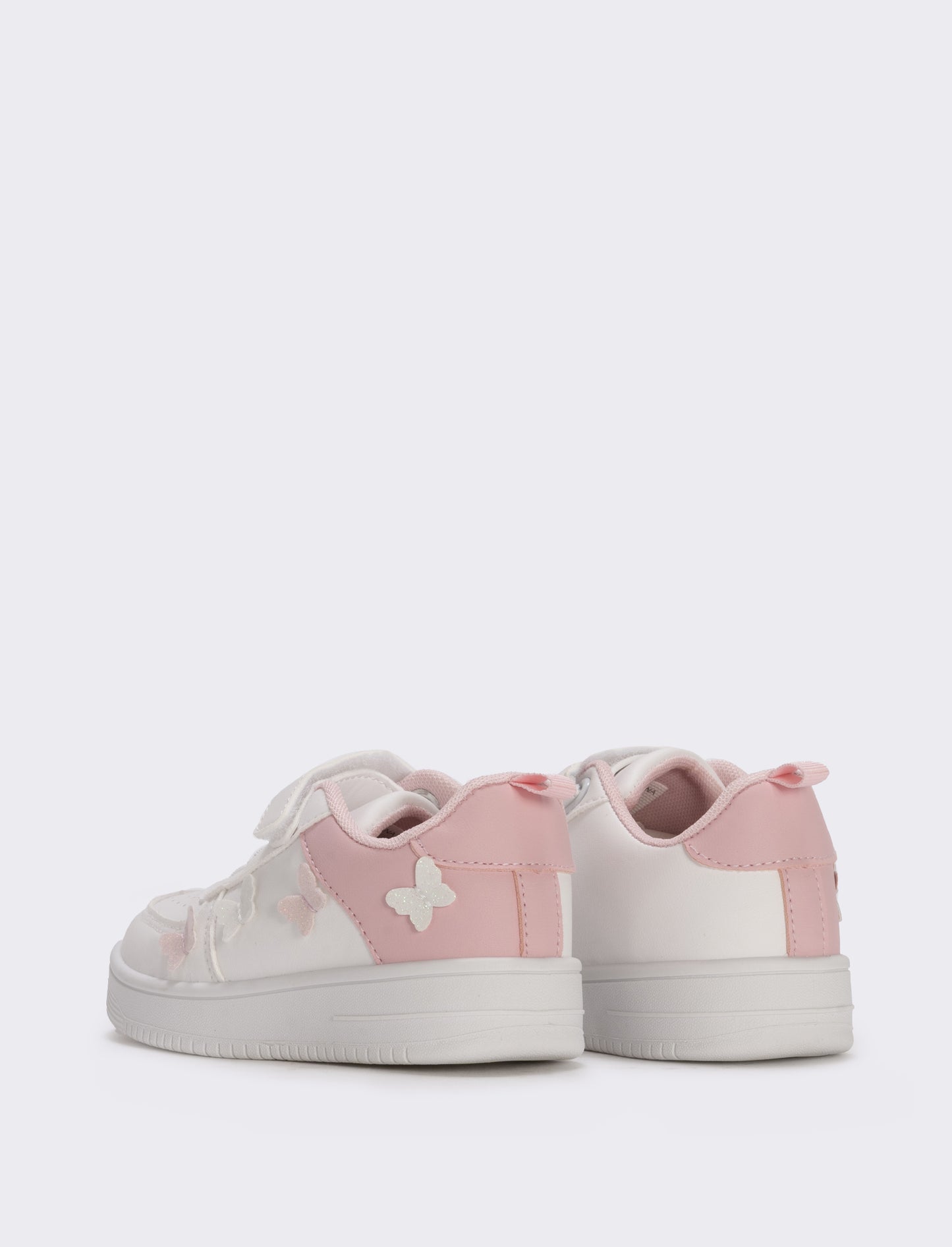 Sneakers bambina con farfalle 3D - Bianco