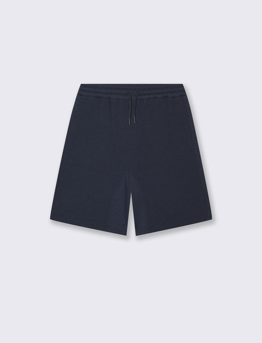 Bermuda in felpa dal look casual e stiloso - Blu