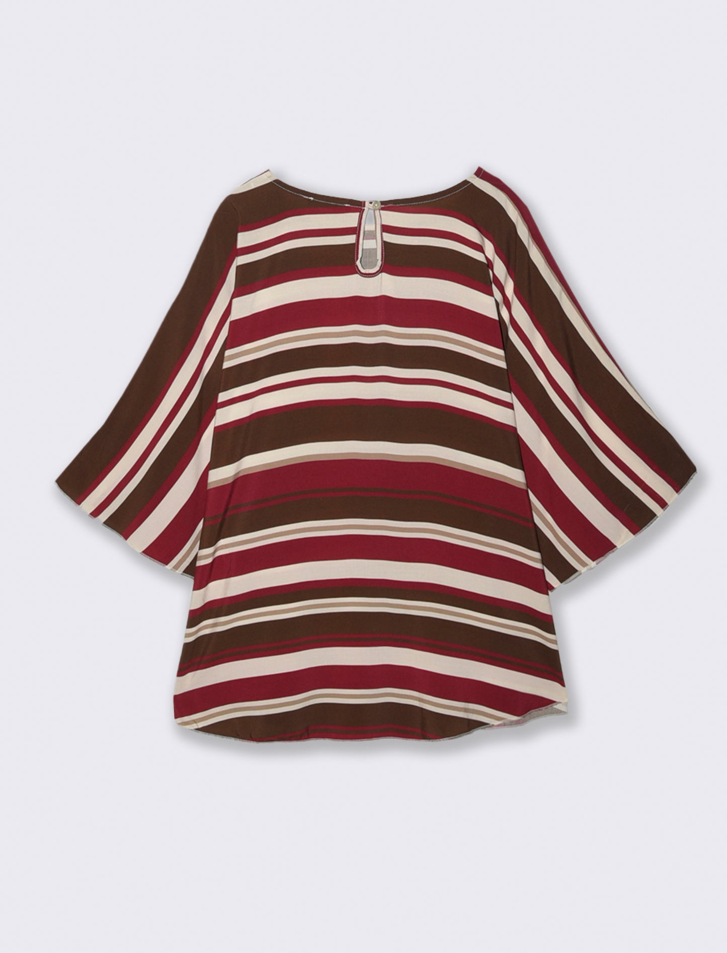 Tshirt in viscosa stampato - Bordeaux