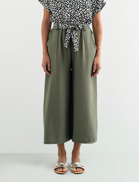 Pantalone largo con cintura stampata - Ve.milit.