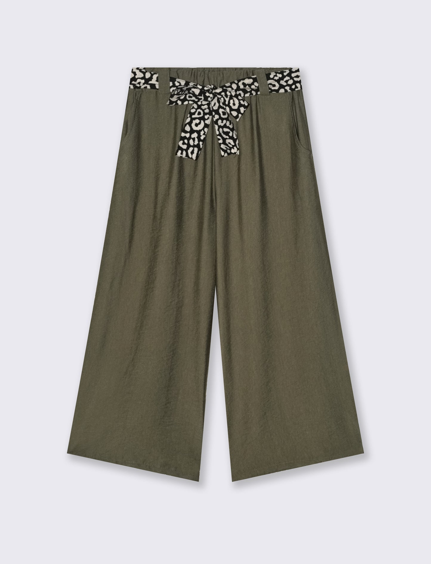 Pantalone largo con cintura stampata - Ve.milit.
