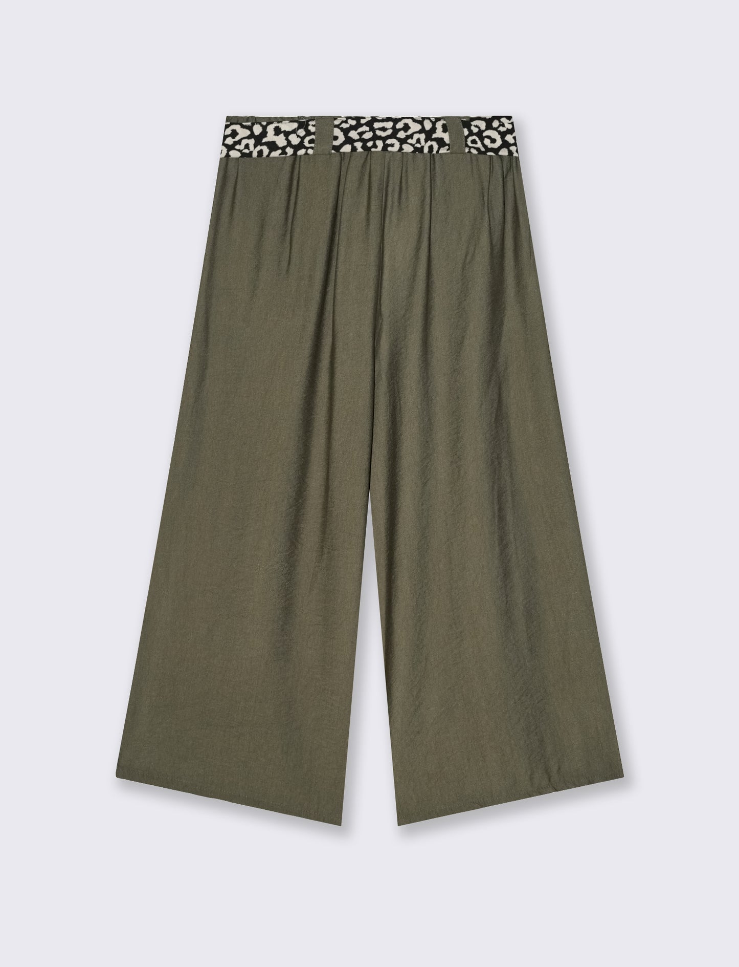 Pantalone largo con cintura stampata - Ve.milit.