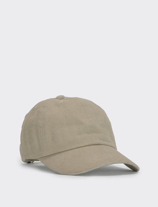Introducing the distressed baseball cap, a perfect accessory for women seeking a blend of style and - Beige