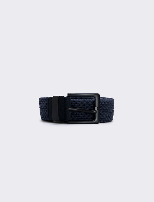 Woven elastic belt for men - Blue