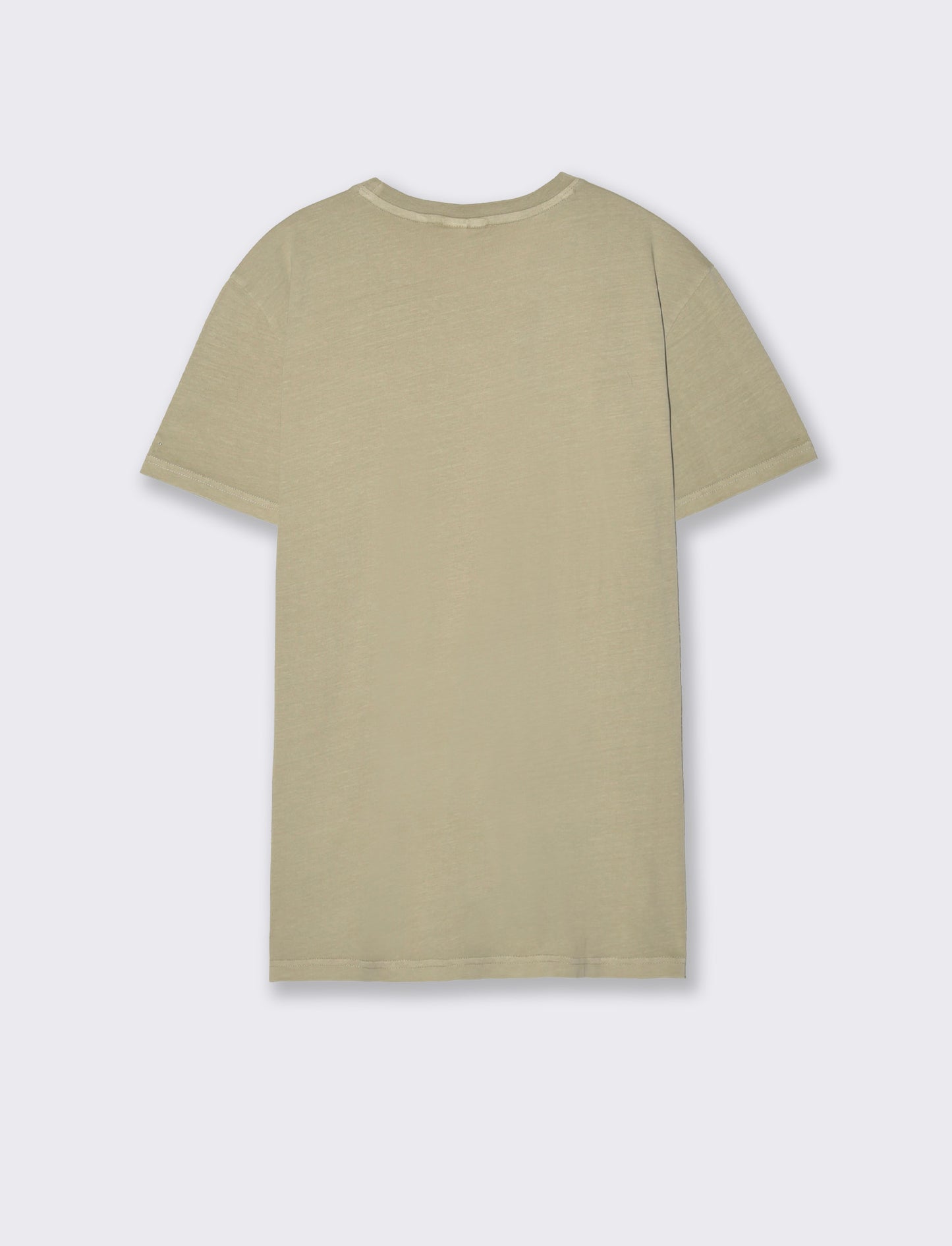 Acid Wash Cotton Jersey T-Shirt - Grey