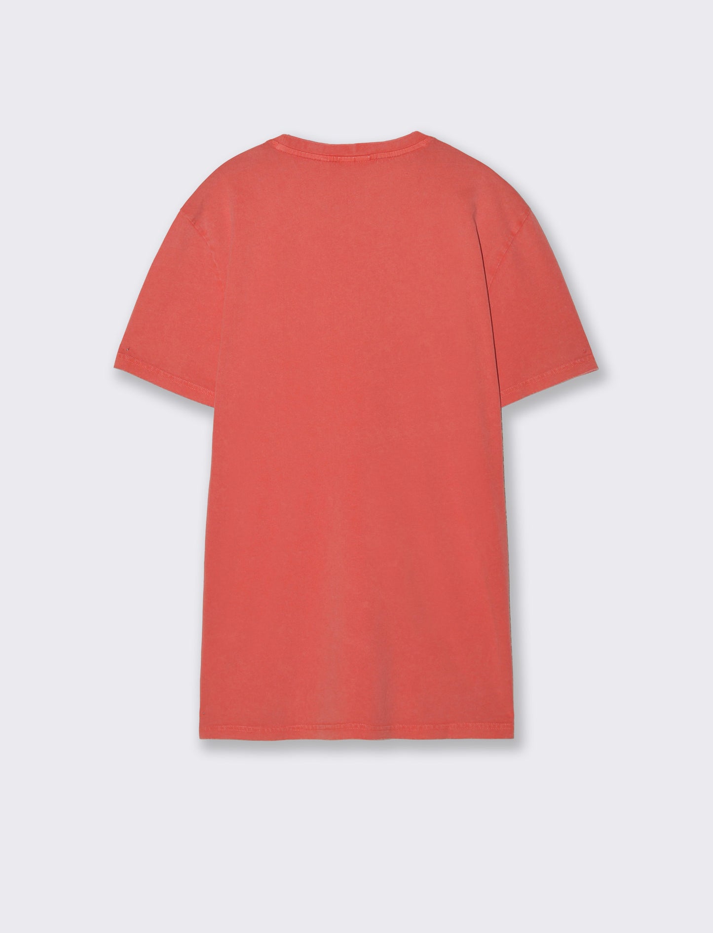 T-shirt Acid Wash in Cotone Jersey - Corallo