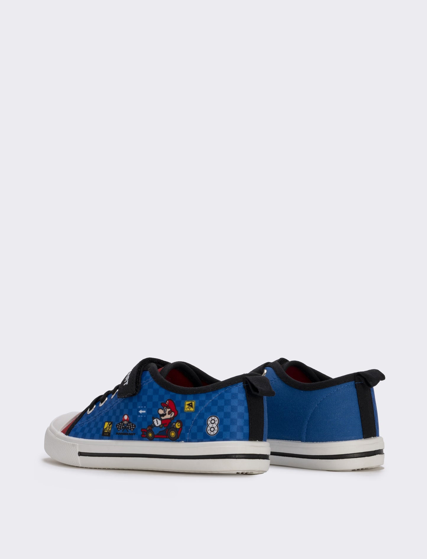 Blue canvas Mario Bros sneakers for kids - Blue