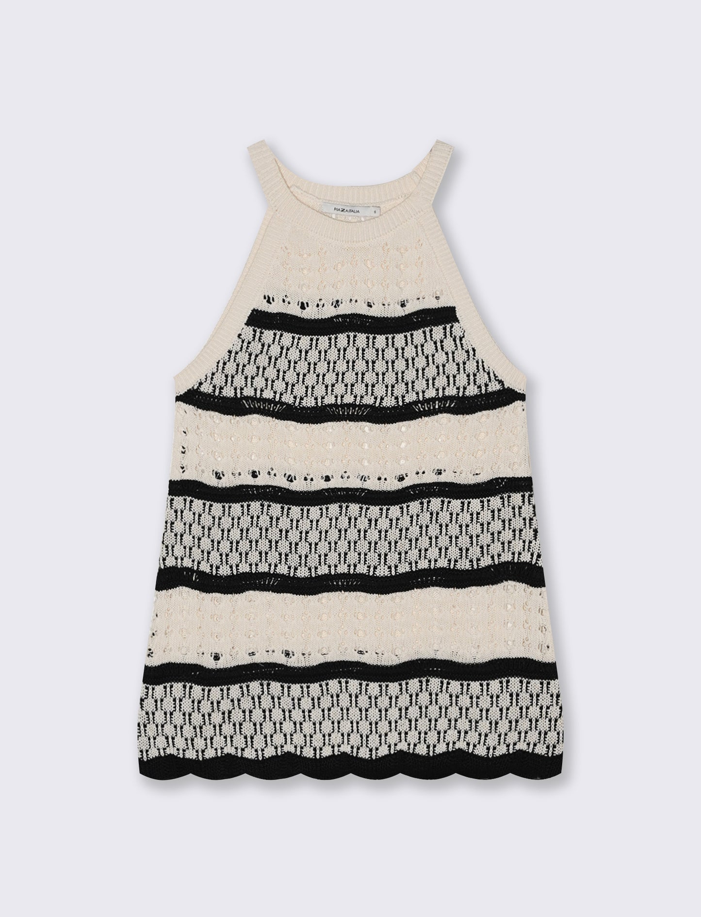 Top Crochet con Fondo a Onde Elegante - var 1