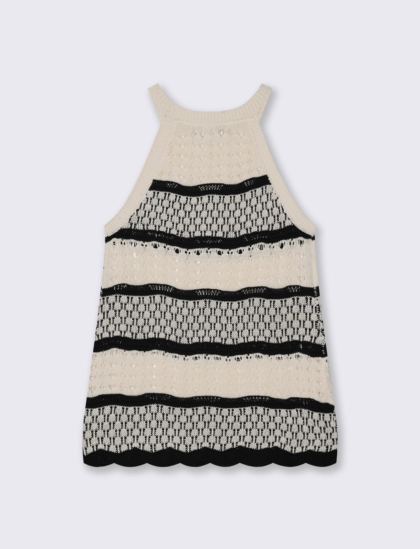 Top Crochet con Fondo a Onde Elegante - var 1