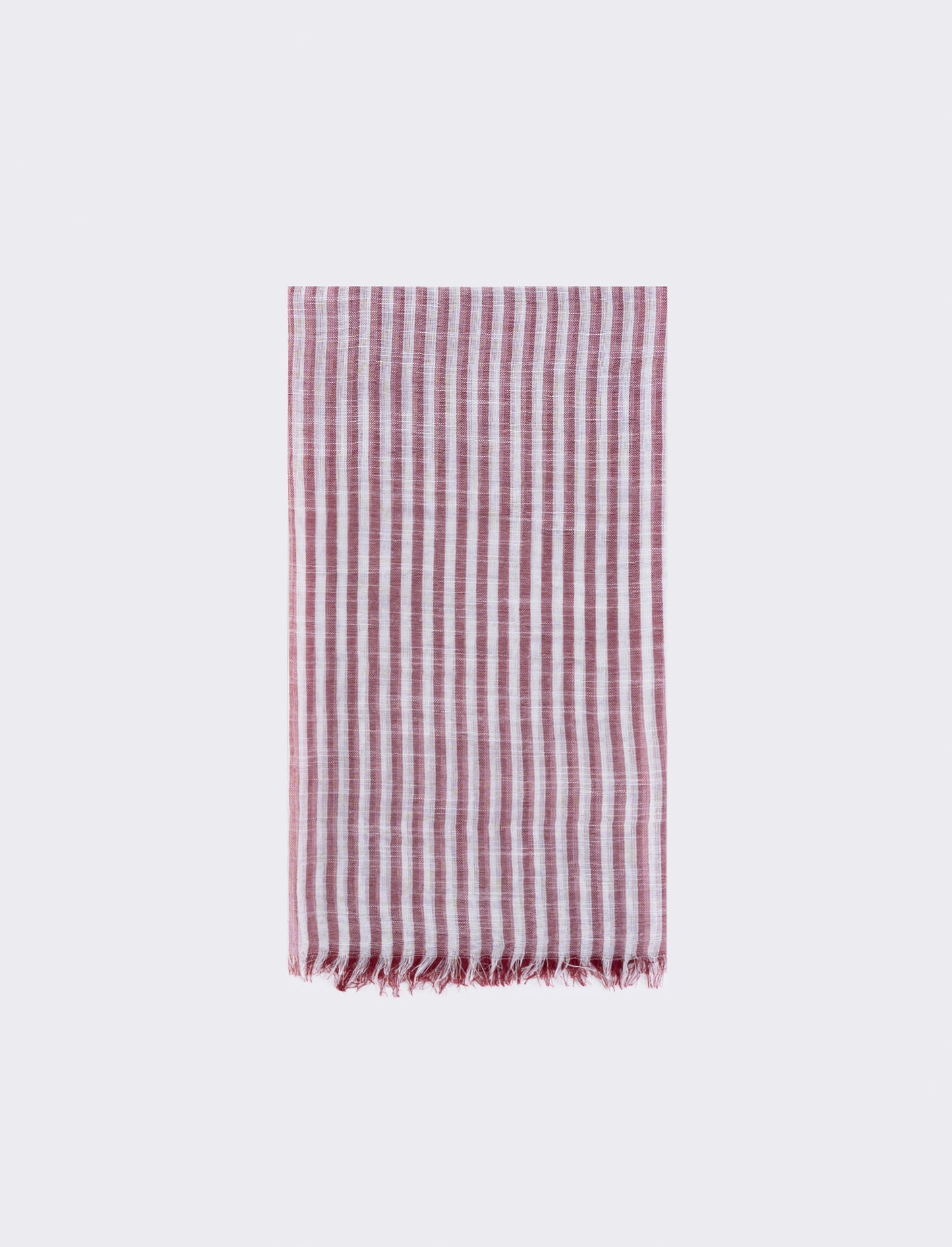 Foulard a righe larghe elegante e versatile - Rosso