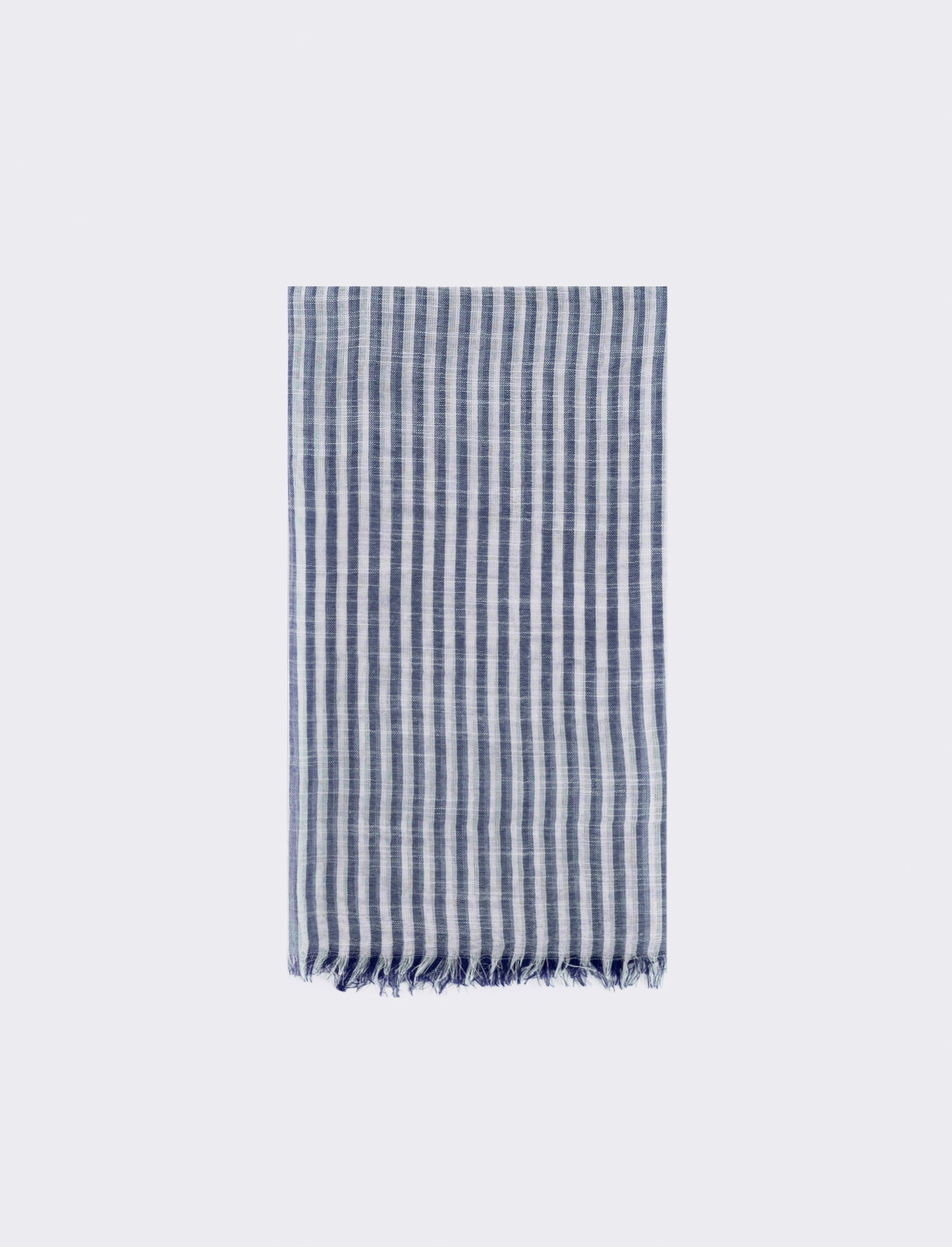Foulard a righe larghe elegante e versatile - Blu
