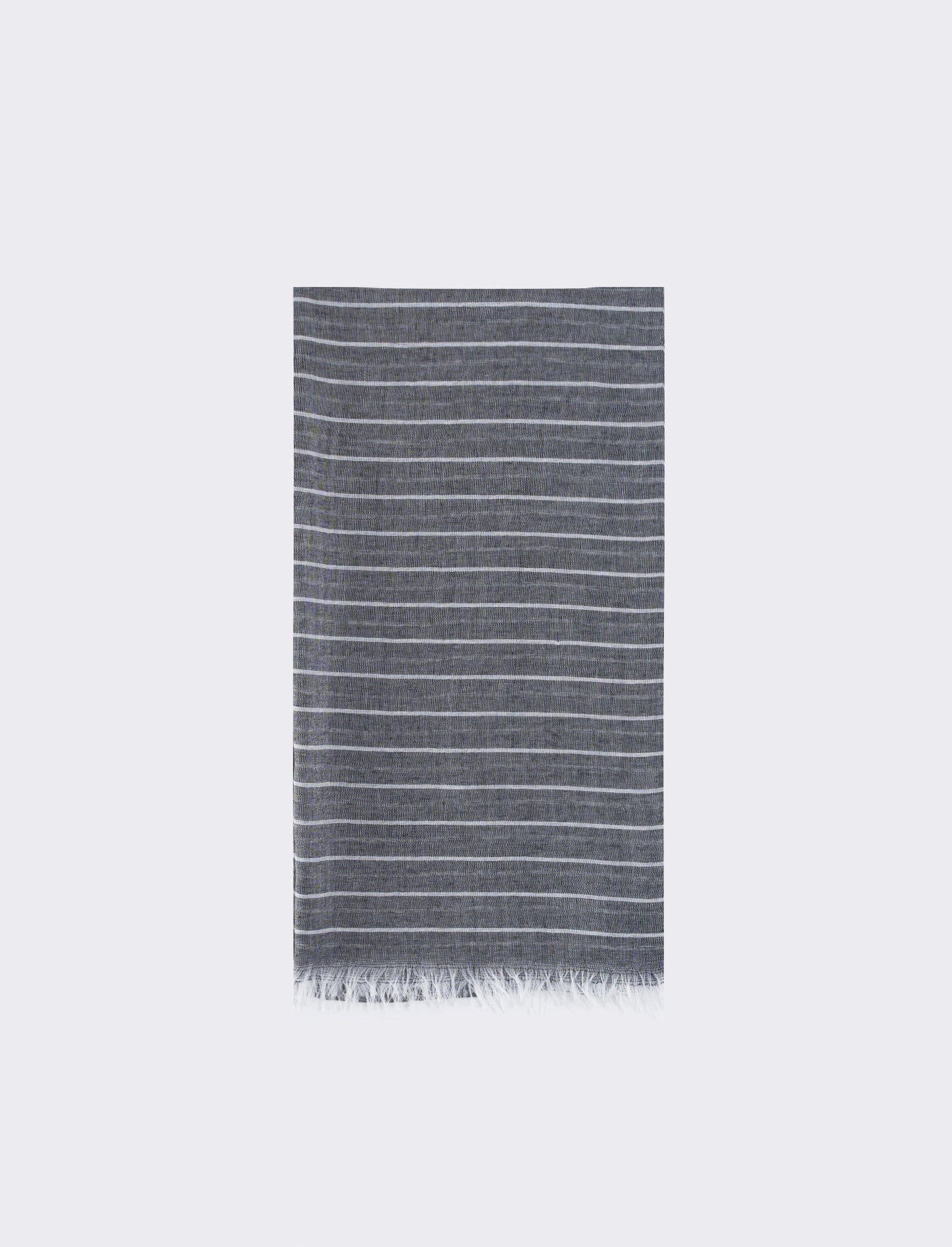 Foulard gessato elegante e versatile - Nero