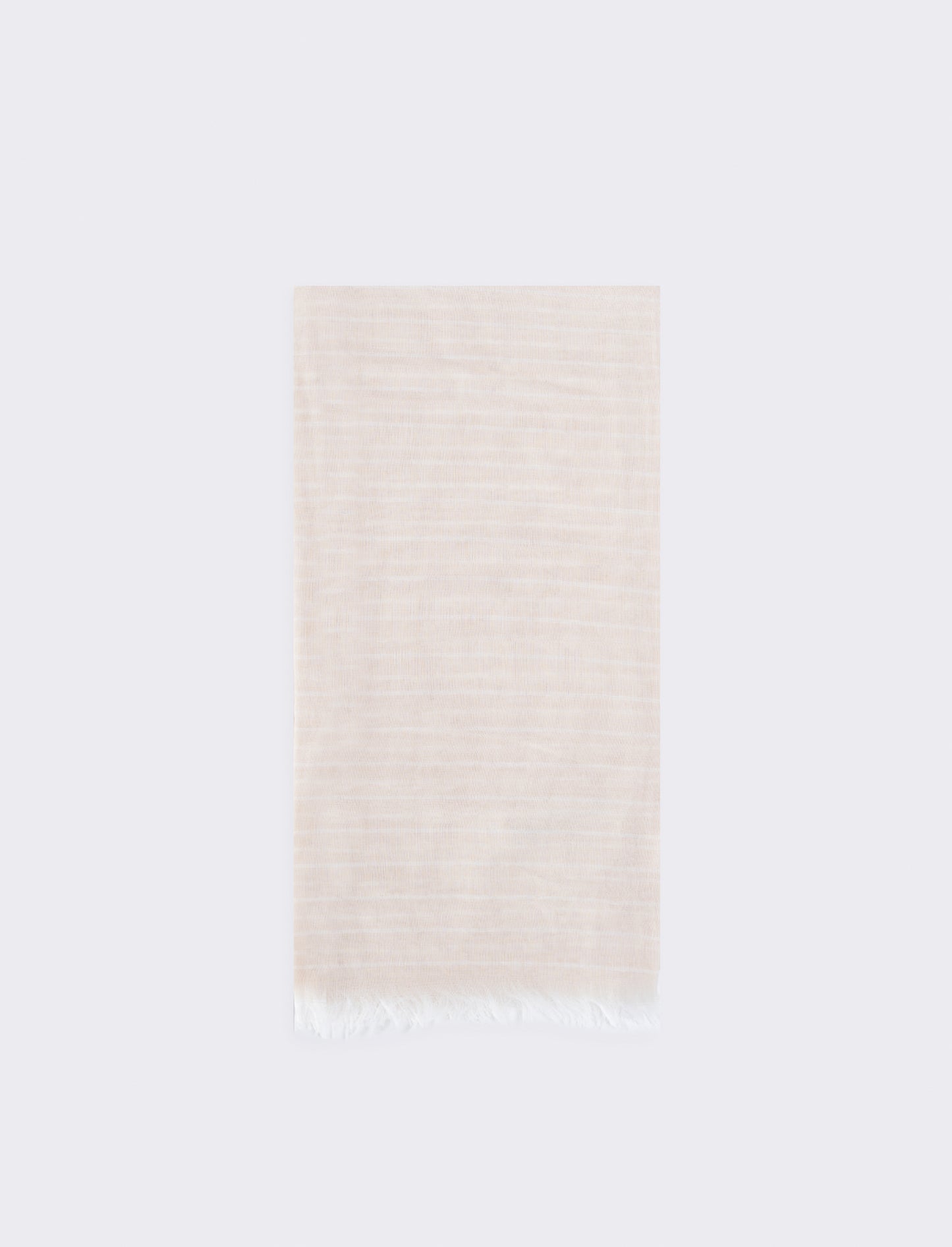 Elegant and versatile pinstriped scarf - Beige