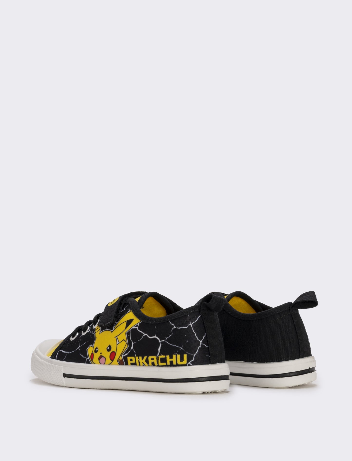 Pikachu© Black Canvas Sneakers for Kids - Black