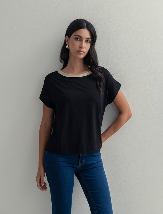 T-SHIRT MANICA CORTA - Nero