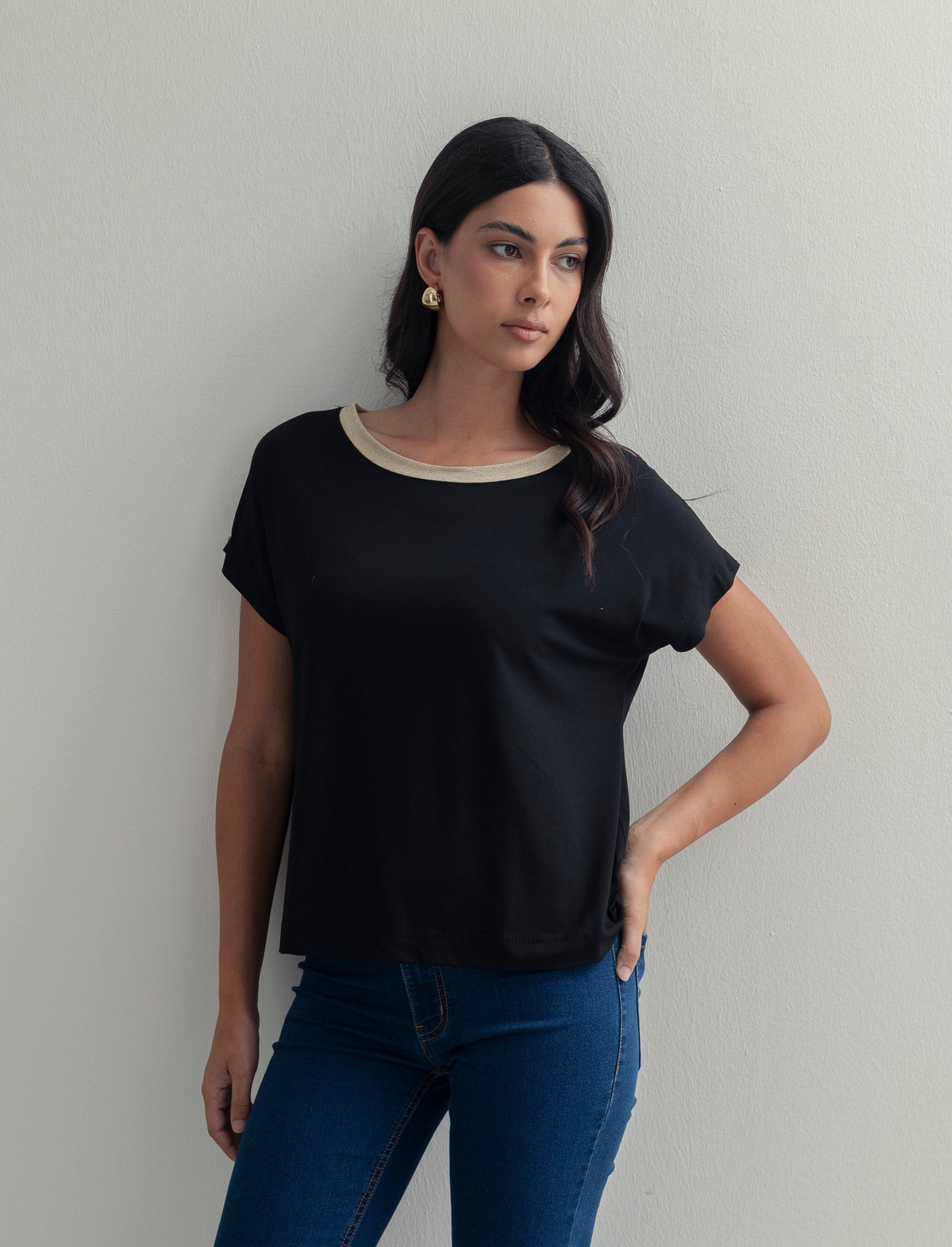 T-SHIRT MANICA CORTA - Nero
