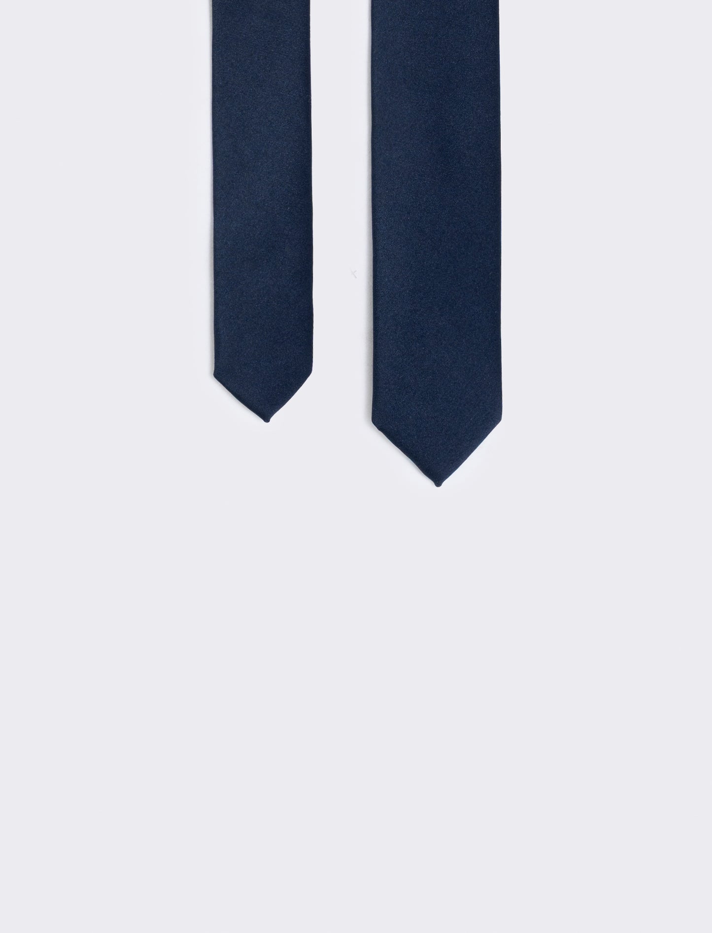Cravatta raso uomo 4 cm elegante e raffinata - Blu navy