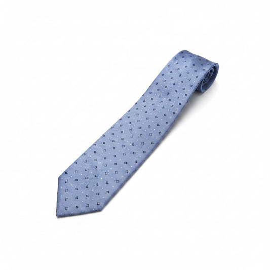 Cravatta fantasia 8cm per uomo elegante - Denim