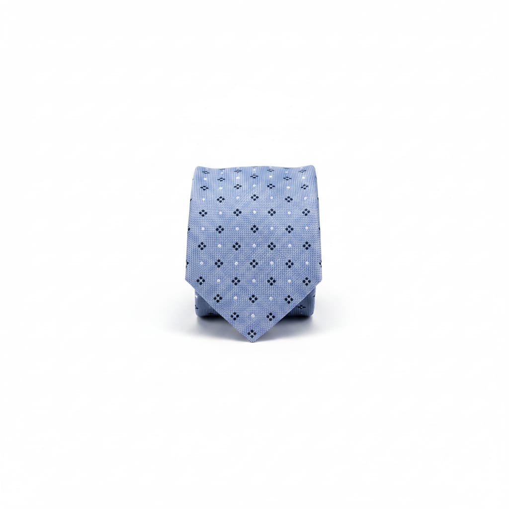 Cravatta fantasia 8cm per uomo elegante - Denim