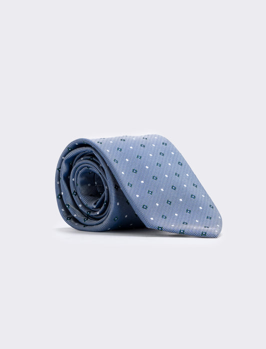 Cravatta fantasia 8cm per uomo elegante - Verde