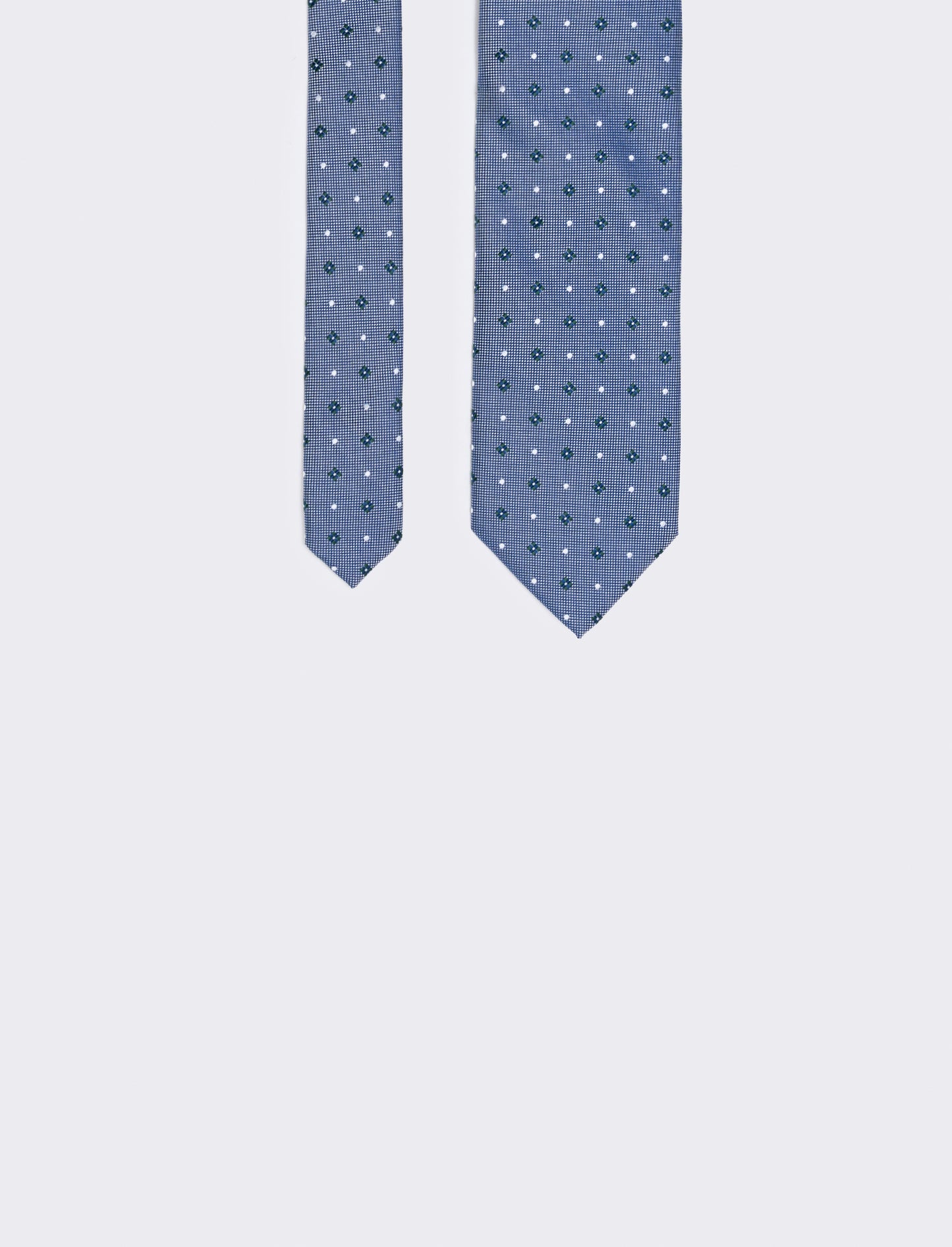 Elegant 8cm Patterned Tie for Men - Green