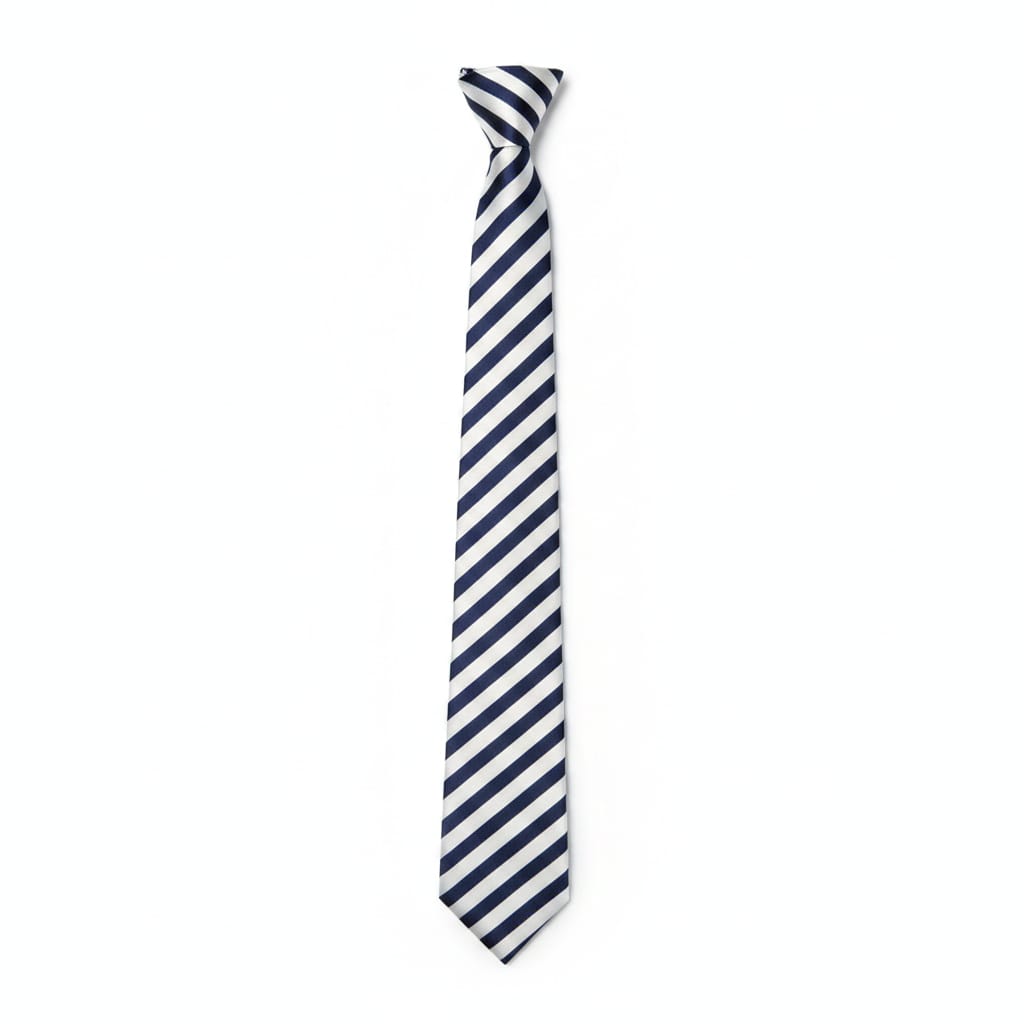 Cravatta fantasia 8cm per uomo elegante - blu bianco