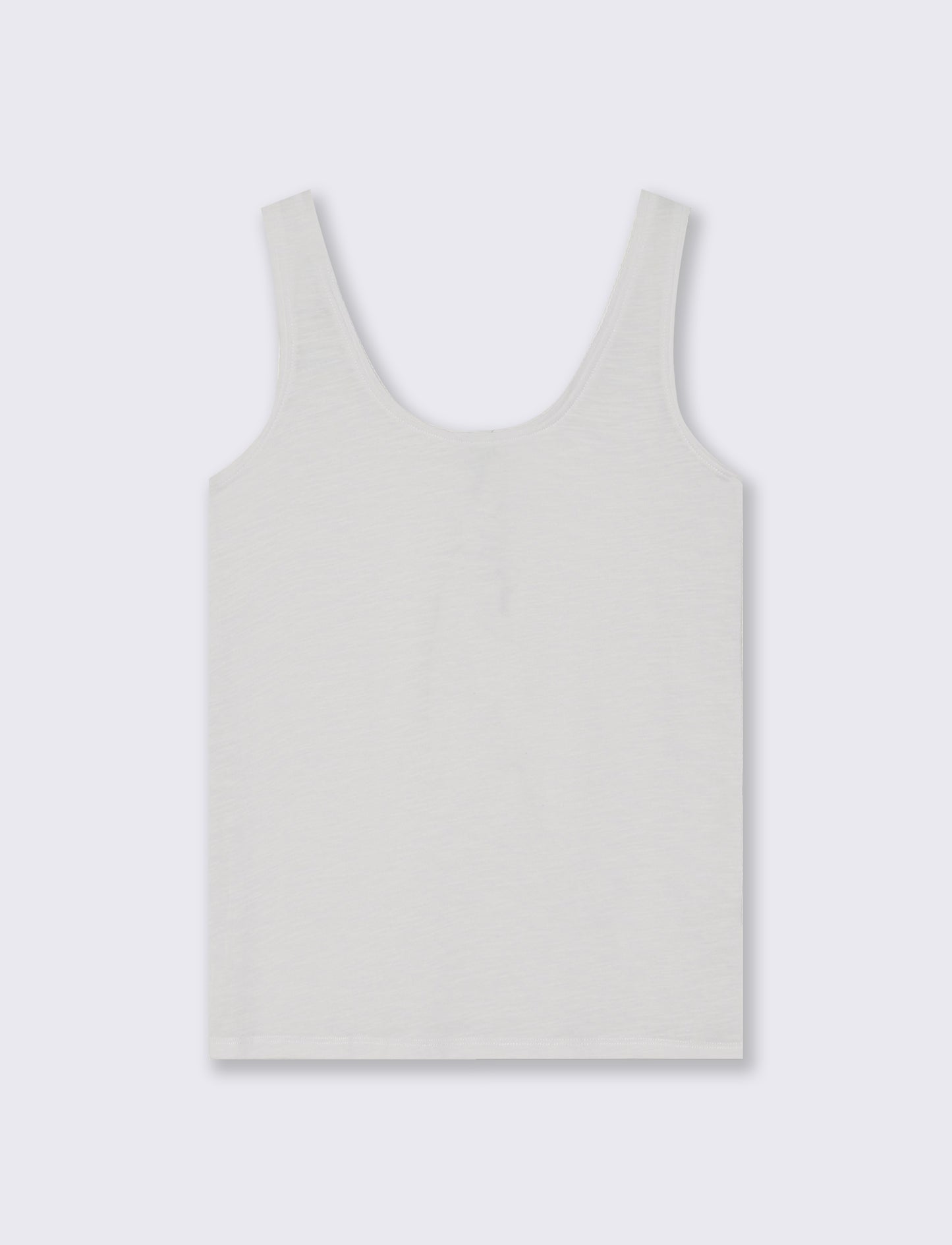 Top Basico in Cotone - Bianco
