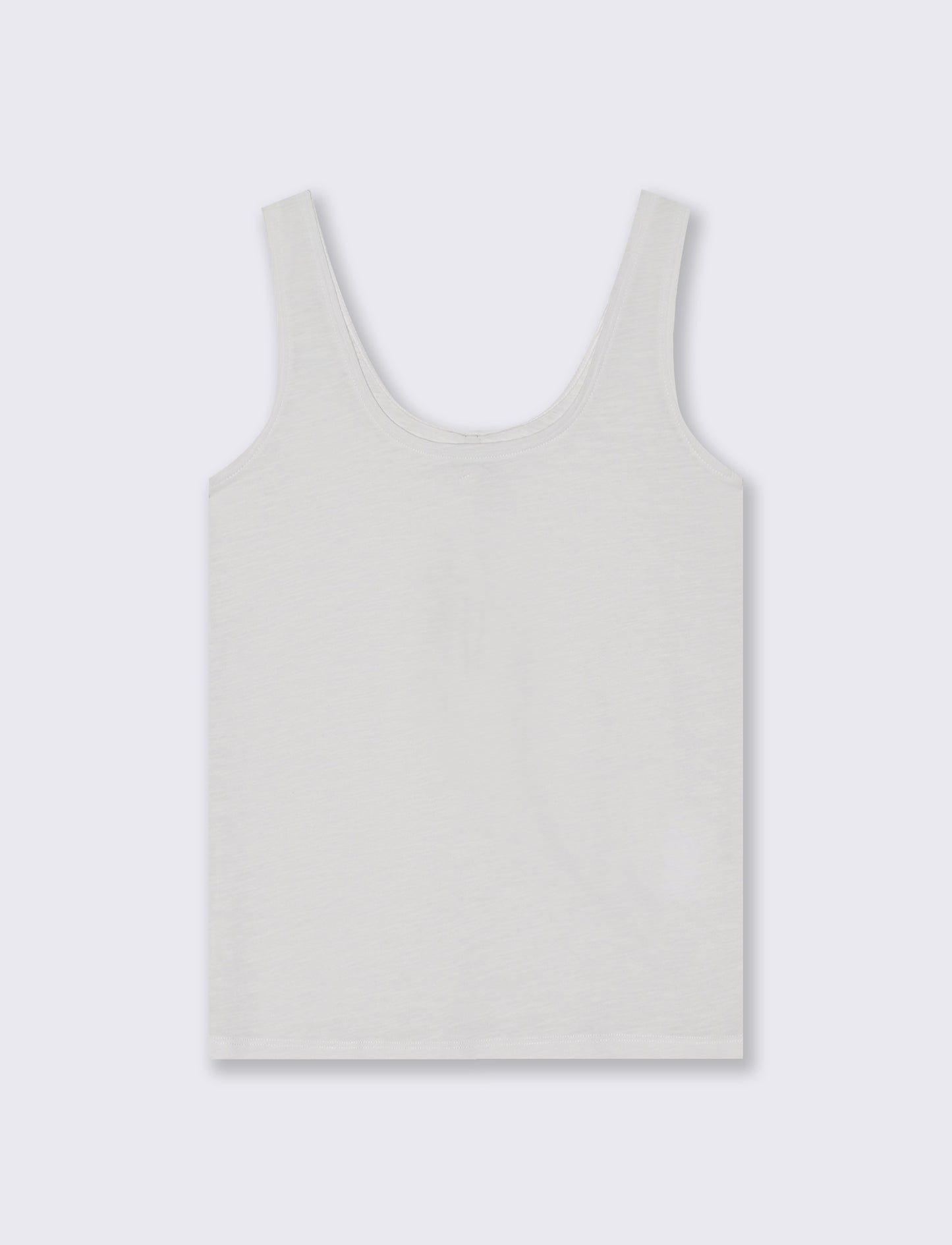 Top Basico in Cotone - Bianco