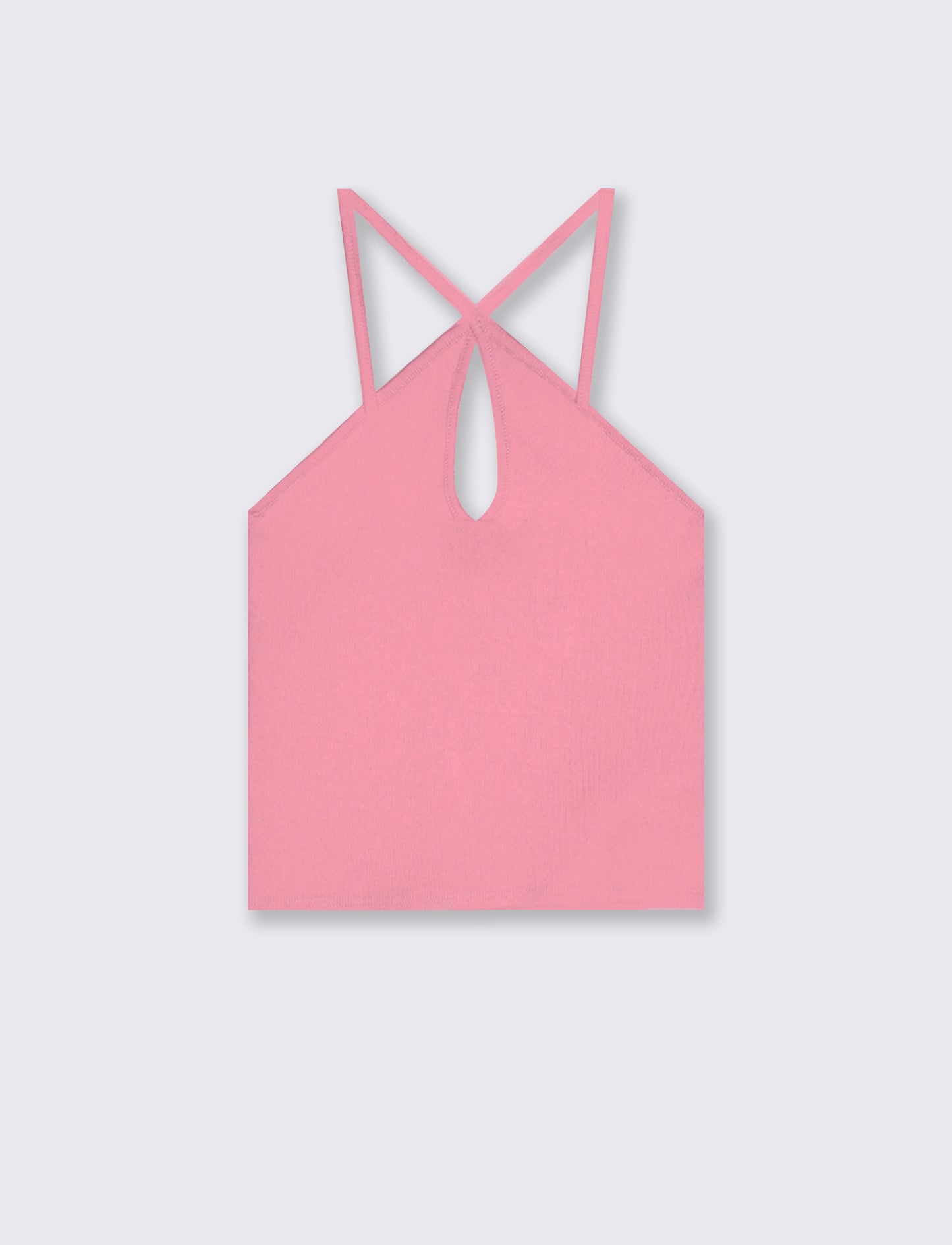 Top Intrecciato e Costine - Rosa big bubble