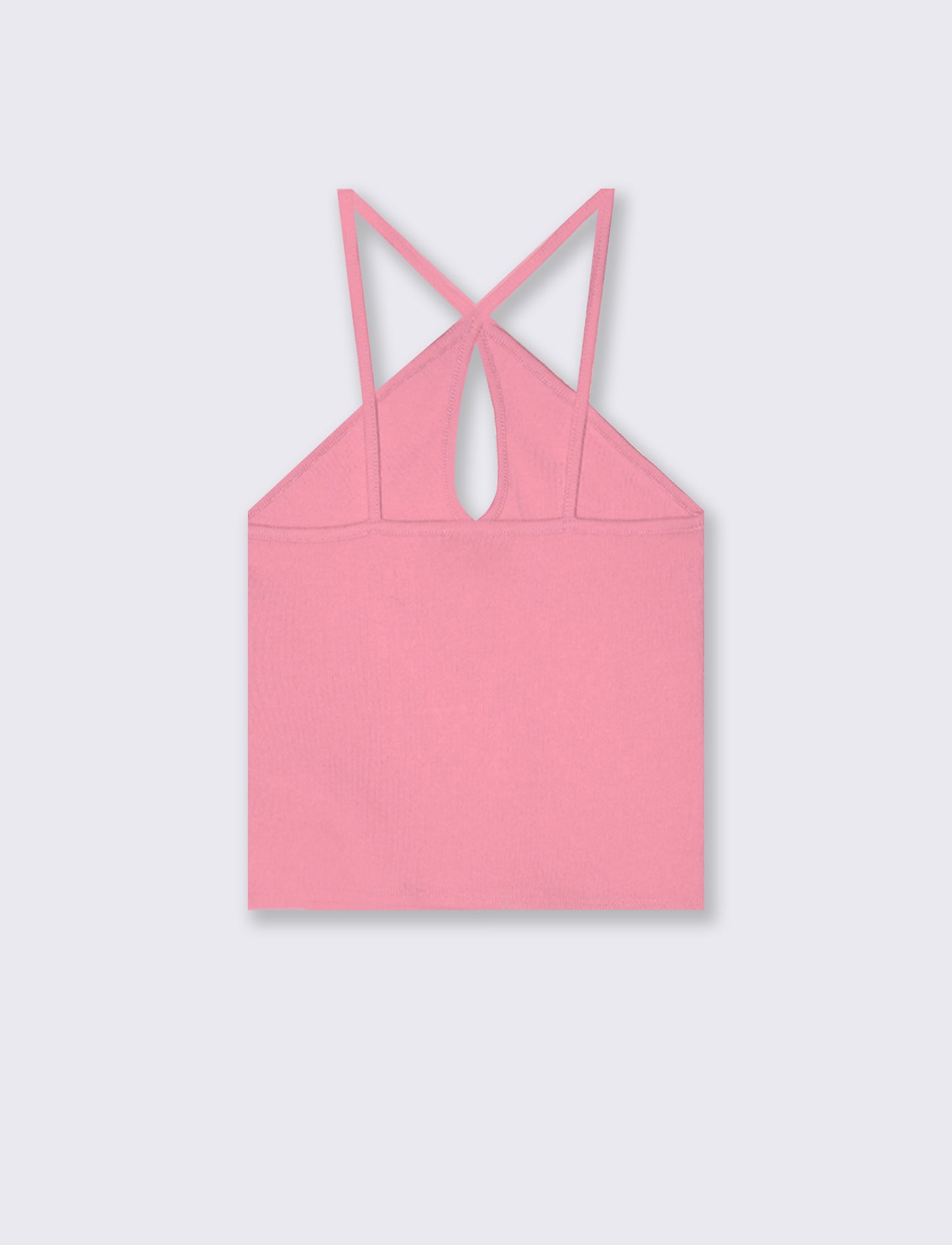 Top Intrecciato e Costine - Rosa big bubble