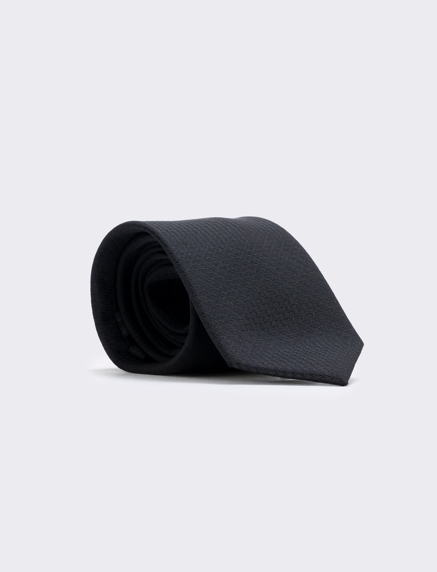 Cravatta grisaglia 8 cm per cerimonia uomo - Nero