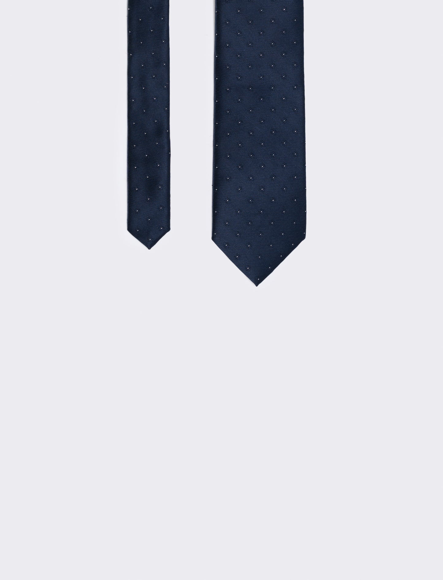 Cravatta grisaglia 8 cm per cerimonia uomo - Blu