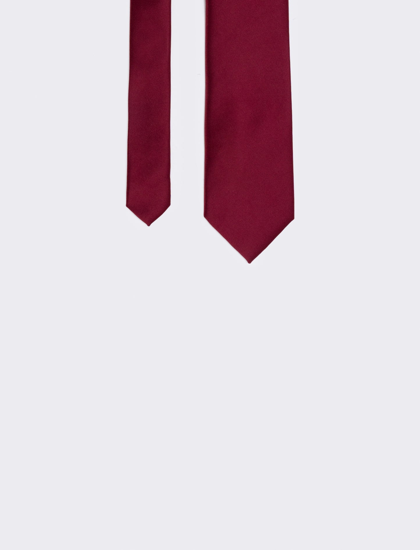 Cravatta raso 8 cm per uomo elegante - Bordeaux