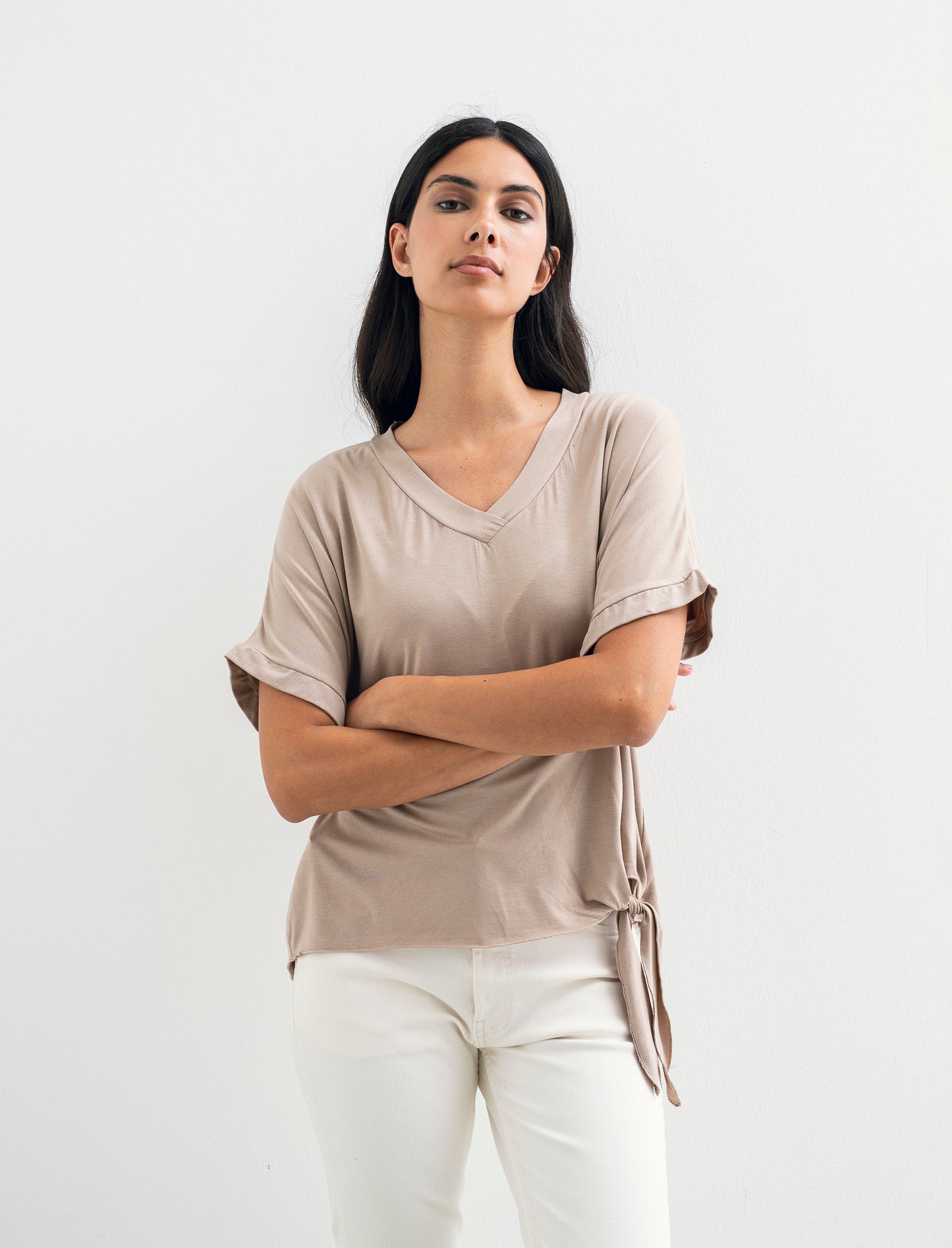 T-SHIRT MANICA CORTA - Beige