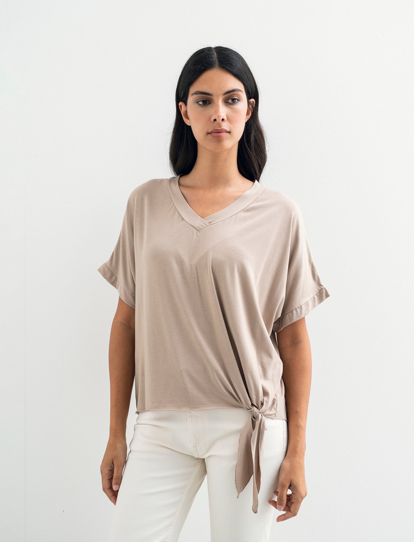 T-SHIRT MANICA CORTA - Beige