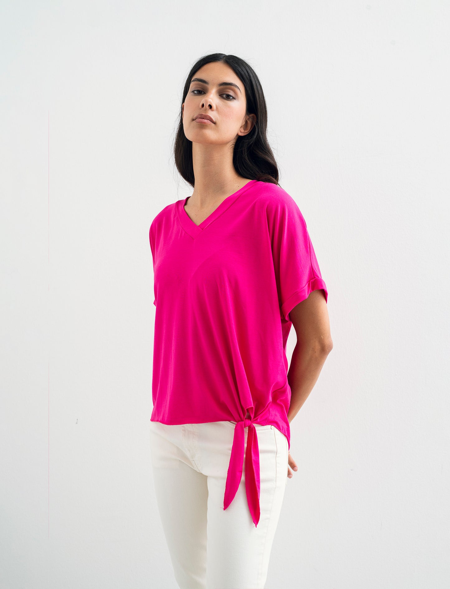 T-SHIRT MANICA CORTA - Fuxia