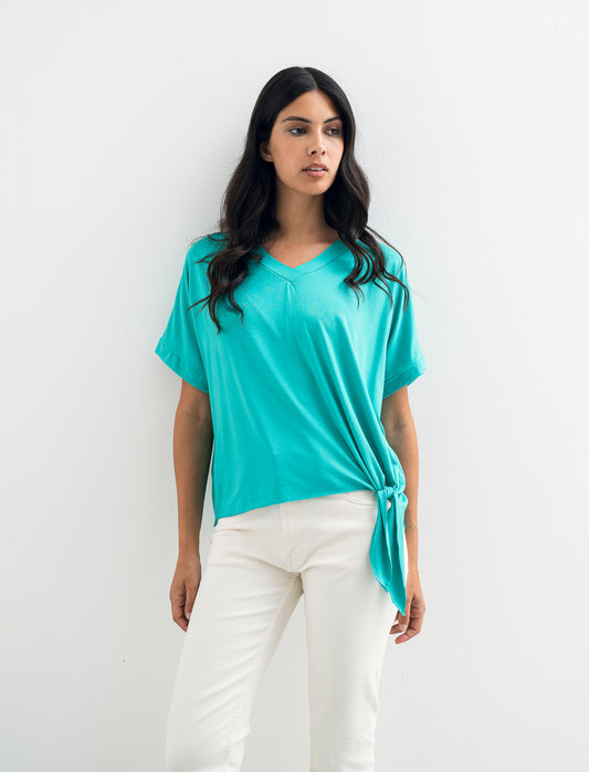 T-SHIRT MANICA CORTA - Turchese